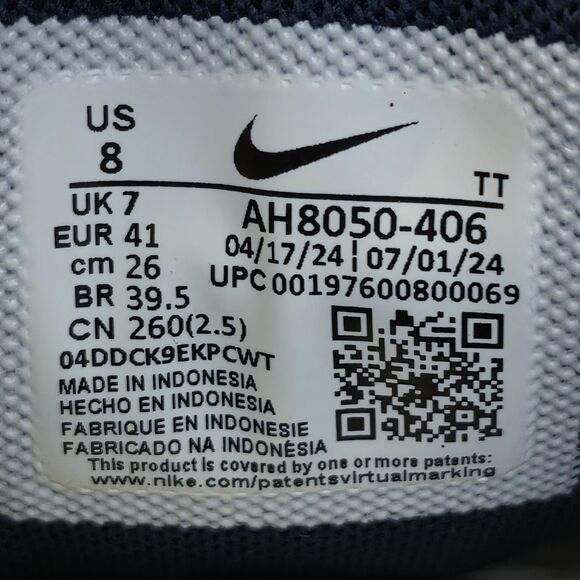 Nike Air Max 270 Midnight Navy Blue White AH8050-406 Men\'s Size 8 main image 6